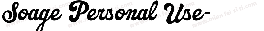 Soage Personal Use字体转换